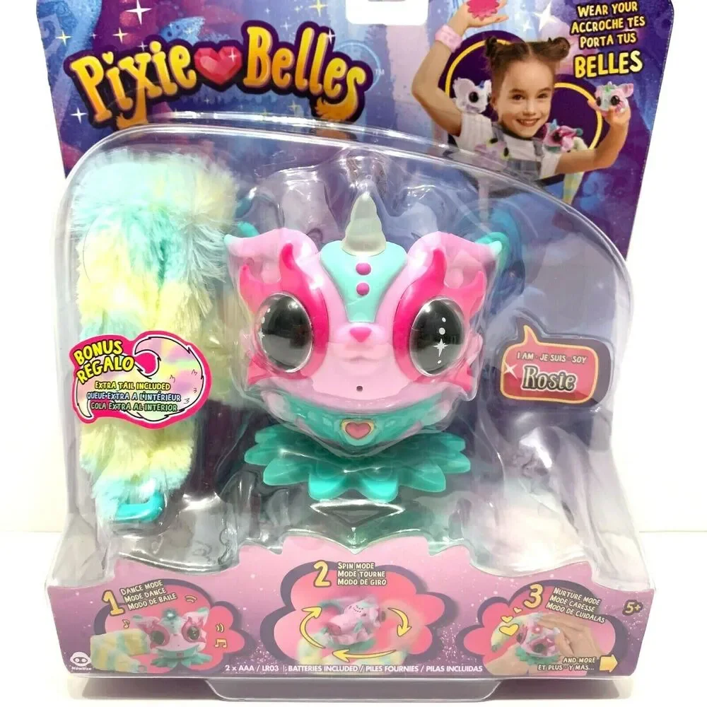 Pixie Belles 2 Pack Interactive Enchanted Animal Toy Rosie Pink for Kids 5+